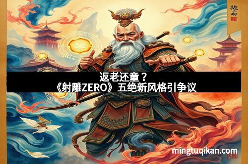 返老还童?《射雕ZERO》五绝新风格引争议